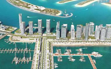 Palm view 1BDR with private beach in Emaar Beachfront