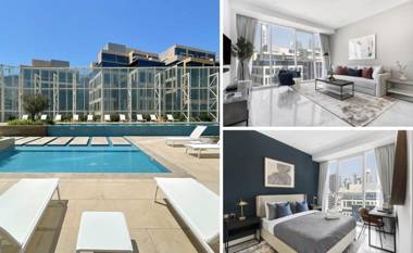 Modern tower peaceful 1BDR in Business Bay