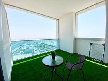 Pastel Studio with Stunning Aerial City Views