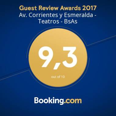 Av Corrientes y Esmeralda! Teatros!!! Depto 53mts! Cómodo y Equipado - Cuidamos su estadía