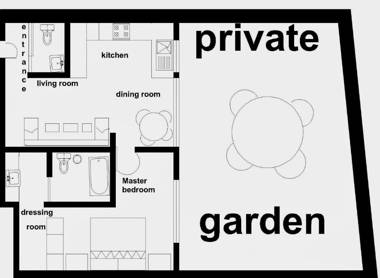 En Recoleta y con jardín