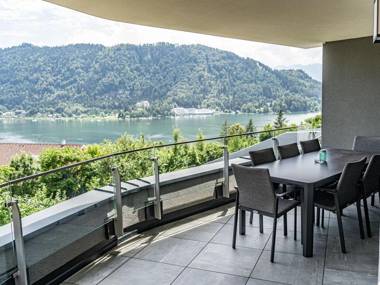 Comfortable apartment view over the Ossiachersee