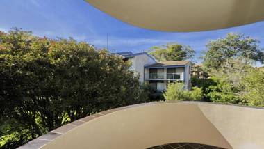 Right on the sands at Little Beach and walk to the heart of Nelson Bay