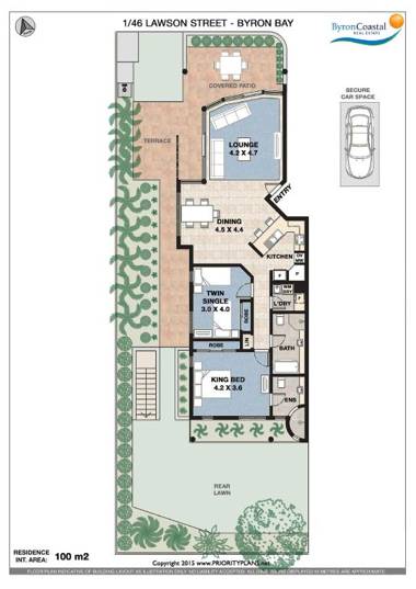 Byron Bay Accom Unit 1 46 Lawson Street Byron Bay - Nautilus