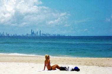 Sandcastles On Currumbin Beach