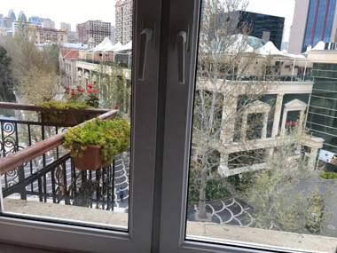 Fountain Square-Balconies in Old Town
