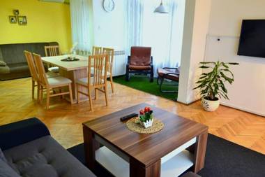 Riverside apartment #1. View over Fortress Kastel