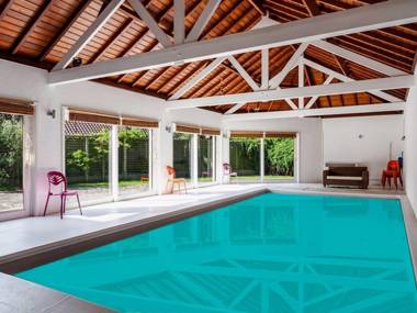 Charming villa with indoor swimming pool within walking distance from beach and town centre