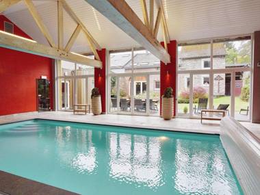 Luxurious beautiful holiday villa for a large group of people with an indoor pool and sauna