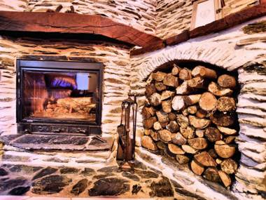 Beautiful authentic chalet with spacious garden covered barbecue and private fish pond