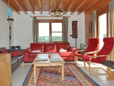 Chalet just outside Hampteau offering magnificent views across the Ourthe valley