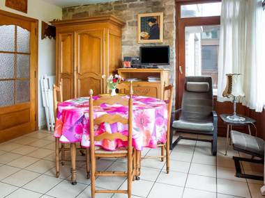 A small studio of a nature stone house