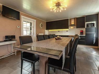 Large cottage overlooking the sunny courtyard with fountain