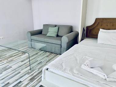 Turquoise and Magenta Apartments