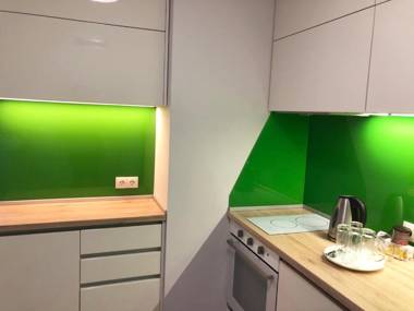 Turquoise and Magenta Apartment