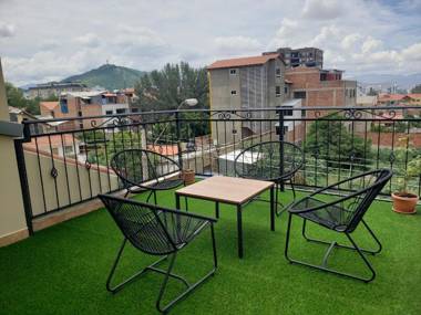 Agradable departamento con terraza bella vista