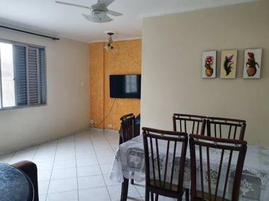 Apartamento confortável na orla da praia de Santos