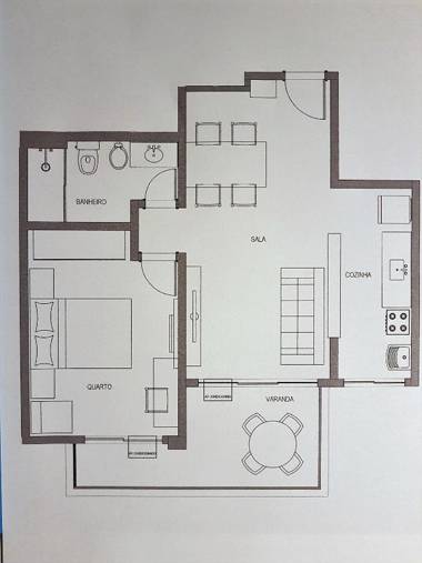 Apartamento Barra Pé na Areia