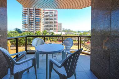 Acolhedor flat a beira-mar na Barra da Tijuca