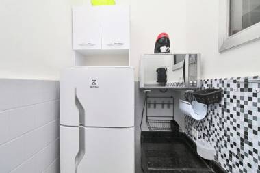 Studio com linda vista para a praia de Copa