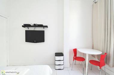 Studio vista mar para 4 pessoas em Copacabana