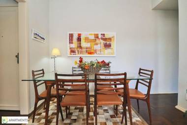 Confortável silencioso e completo apartamento de 2 quartos em Ipanema