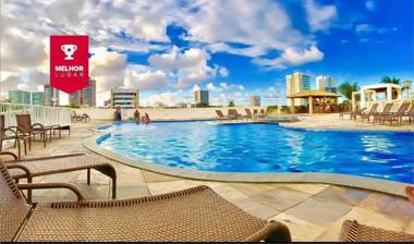 TEMPORADA737 APTO com 02 QUARTOS Home Office PISCINA WIFI