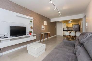 Solar de Bombinhas 202 - Apto na Quadra do Mar - Roupa de Cama & Toalhas de banho - Excelente custo-benefício