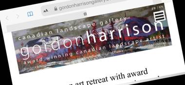 Gîte et Atelier de L'Artiste Peintre Paysagiste Canadien Gordon Harrison