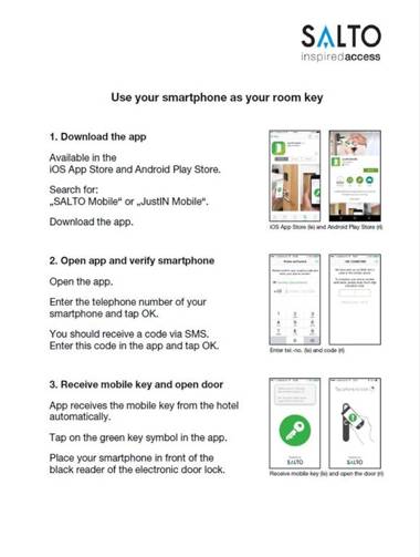 Anstatthotel Luzern - contactless check-in