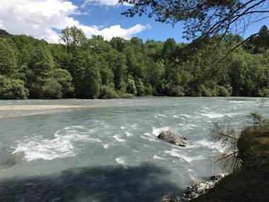 Ferienwohnung Laax mit Traumblick großem Balkon und Terrasse