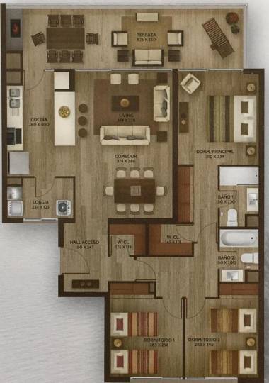 Depto. orilla de lago Villarrica