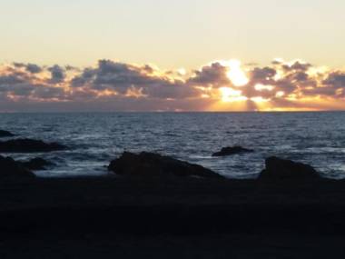 vista al mar curanipe cabaña/casa