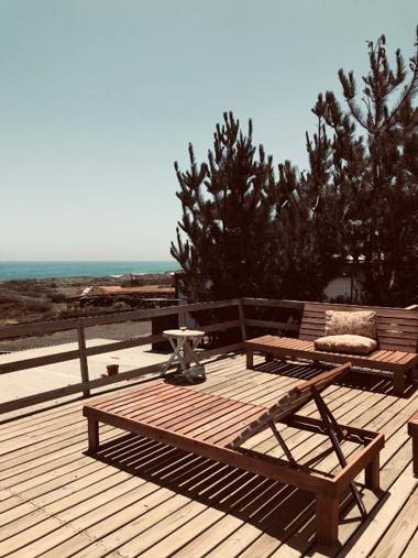 vista al mar curanipe cabaña/casa