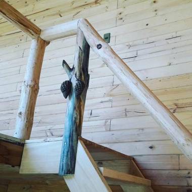 Acuarela minicasa con piscina en Lago Vichuquen