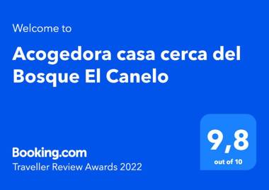 Acogedora casa cerca del Bosque El Canelo