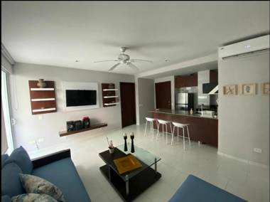 Apt Morros dos Alcobas terraza con playa