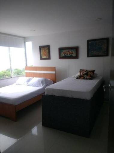 1C5 APARTAMENTO EN CARTAGENA CON BALCON Y VISTA AL MAR AIRE ACONDICIONADO Y WIFi