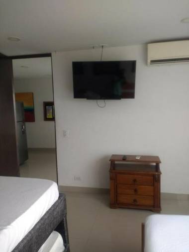 1C5 APARTAMENTO EN CARTAGENA CON BALCON Y VISTA AL MAR AIRE ACONDICIONADO Y WIFi
