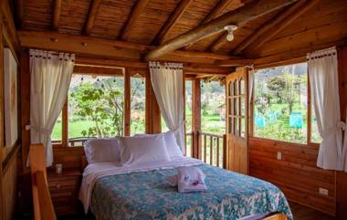 Cozy Log Cabin-Ojo de Agua-Villa de Leyva-WIFI