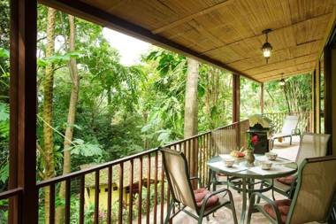 Bali inspired Casa Cascada w Jungle views Wi-Fi private pool ac
