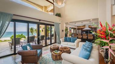 Stunning beachfront Flamingo mansion with incomparable ocean setting