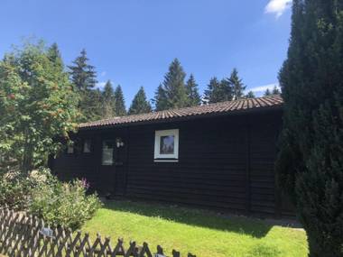 Wooden bungalow with oven in Oberharz near a lake