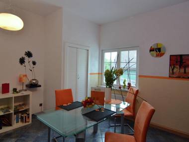 Modern holiday home in the Thuringian Forest with an outdoor sitting area