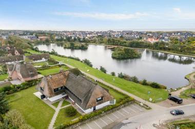 Abendrot am Dorfteich