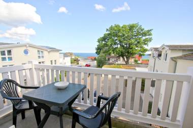 Meeresblick Residenzen FeWo 70 inkl Sauna u Schwimmbadnutzung im AHOI Sellin