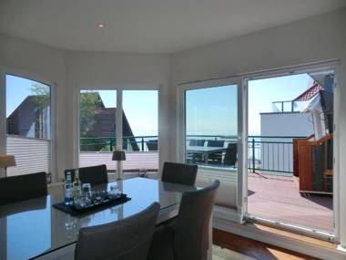 Luxus-Penthouse am Strand mit Traum-Meerblick Dachterrasse und Sauna