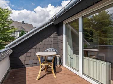 Very large group house in the Winterberg skiing area with balconies and garden