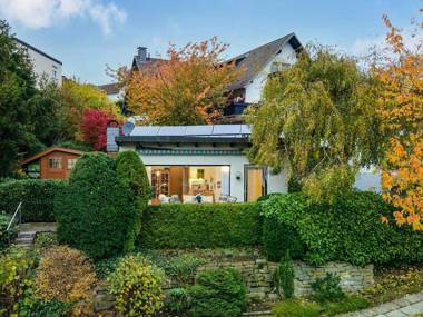 Cozy holiday home in Langscheid with panoramic views of Lake Sorpesee.