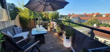 Rheinsberg Maisonette mit Blick auf Schloss-Park-See